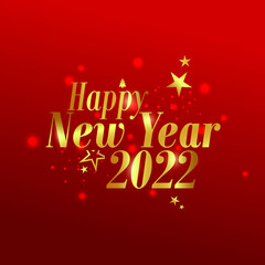 Fototapeta na wymiar 2022 Happy New Year Greeting
