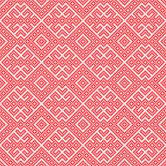Seamless pattern based on traditional Russian and slavic ornament