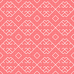 Seamless pattern based on traditional Russian and slavic ornament