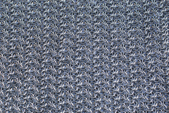 Illustration of metallic silver from whole rings on a white background