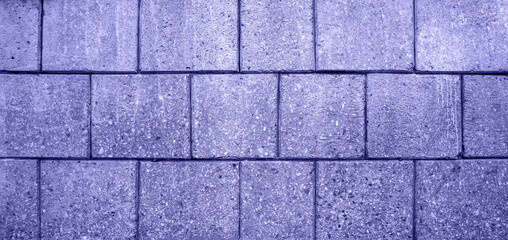 Blue brick wall background. Detail of a blue brick wall texture.