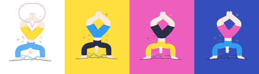 Happiness - happy people jumping in the air cheerfully