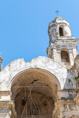The old church of Bussana Vecchia destroyed by the earthquake