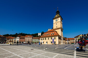 The city of Brasov in Romania	