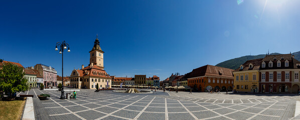 The city of Brasov in Romania	