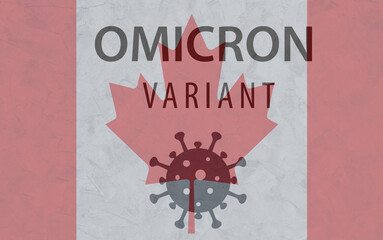 canadian and omicron variant, canadian flag