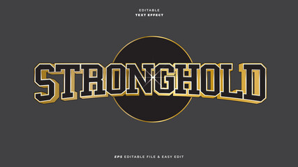Stronghold Luxury Gold Editable Text Effect