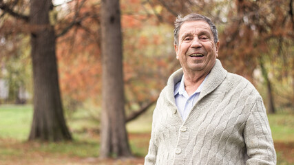 Portrait of senior man smiling