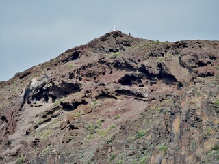 Höhlen im Lavagestein in Las Palmas