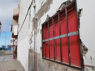 Vergittertes Fenster