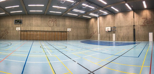 Modern sports hall panorama