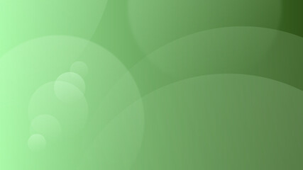 Fototapeta premium Abstract green background with space for text. Green circles and waves with blur and shadows. 3d vector graphics on vintage background.
