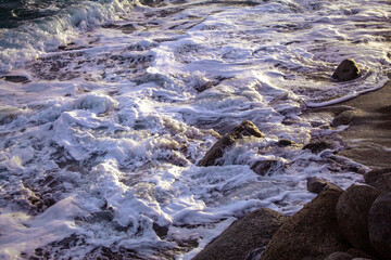 ice on the beach
