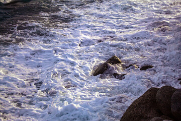 water flowing into the water