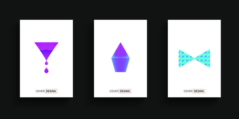 Vector triangular background Set 5