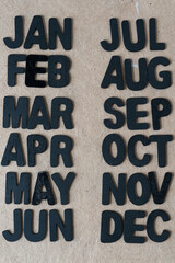 abbreviation of the months (jan to dec)