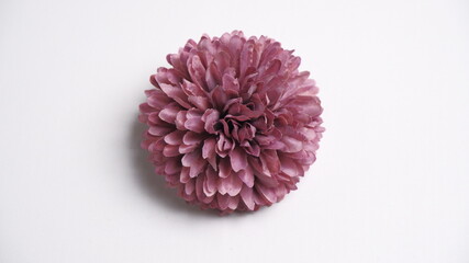 Artificial flower, Christmas and new year decoration isolated on white background, party decoration, birthday decoration. decoration concept. party concept.