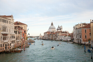 Canal Grande view from bridge of the academy, Venice.