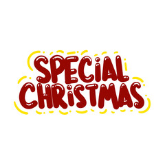 special christmas quote text typography design graphic vector illustration
