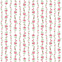 Seamless pattern with a beautiful bouquet of roses,
