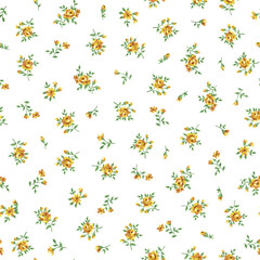 Seamless pattern with a beautiful bouquet of roses,