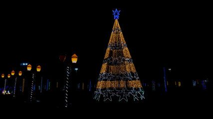 Christmas tree in the square