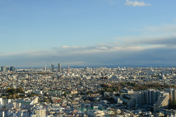 Obraz premium 東京の空 冬の雲