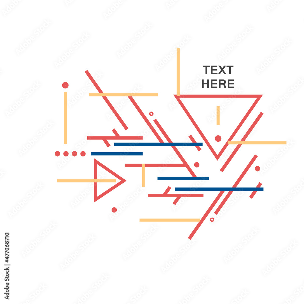 Poster Vector geometric background with triangles. Cover technology pattern. Abstract lines and tiangular shapes