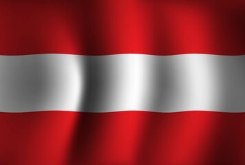 Austria Flag Background Waving 3D. National Independence Day Banner Wallpaper