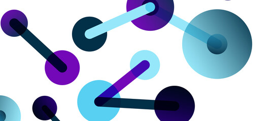 Network concept abstract background. Dots connection. Big data idea. Business template for wallpaper, banner, background or landing