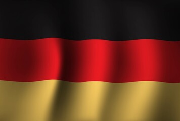 Germany Flag Background Waving 3D. National Independence Day Banner Wallpaper