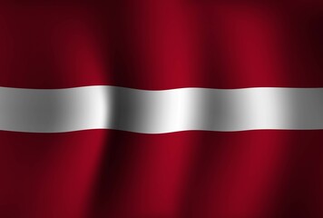 Latvia Flag Background Waving 3D. National Independence Day Banner Wallpaper