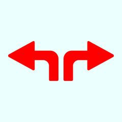 Red arrow icon vector EPS- 10