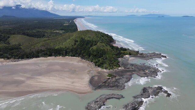 The Pugu, Gondol, Siar and Pandan Beaches of Lundu area at the most southern part of Sarawak and Borneo Island