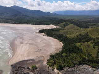 The Pugu, Gondol, Siar and Pandan Beaches of Lundu area at the most southern part of Sarawak and Borneo Island