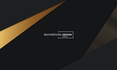 Luxury abstract background black dop with golden colors