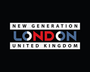 Vector illustration of letter graphic.LONDON,  perfect for designing t-shirts, shirts, hoodies etc.