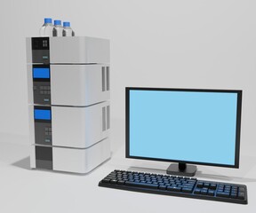 High performance liquid chromatography (HPLC) is a technique in analytical chemistry used to separate, identify, and quantify each component in a mixture
