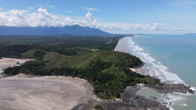 The Pugu, Gondol, Siar and Pandan Beaches of Lundu area at the most southern part of Sarawak and Borneo Island