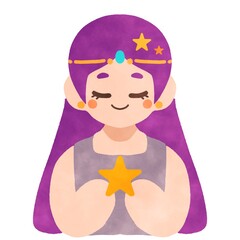 乙女座 イラスト素材