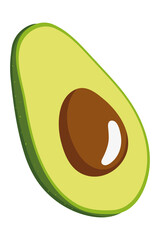 green avocado fruit
