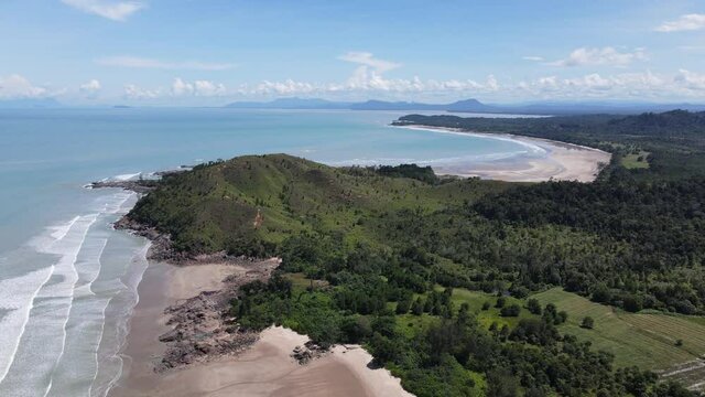 The Pugu, Gondol, Siar and Pandan Beaches of Lundu area at the most southern part of Sarawak and Borneo Island