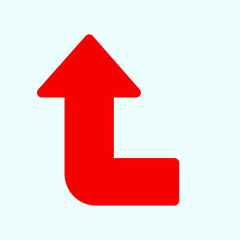 Red arrow icon vector EPS- 10