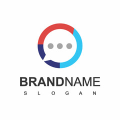 Chat App Logo Design Vector
