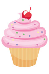 pink cupcake icon