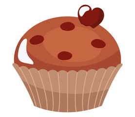 chocolate cupcake icon