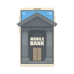 Mobile Bank Building Composition