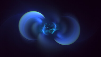 3D rendering abstract multicolor fractal light background