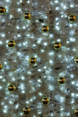 Christmas ornament and lighting texture background