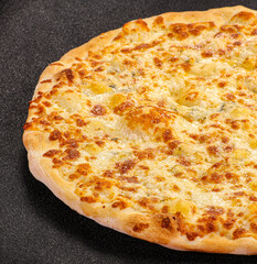 Italian traditional Pizza four cheeses